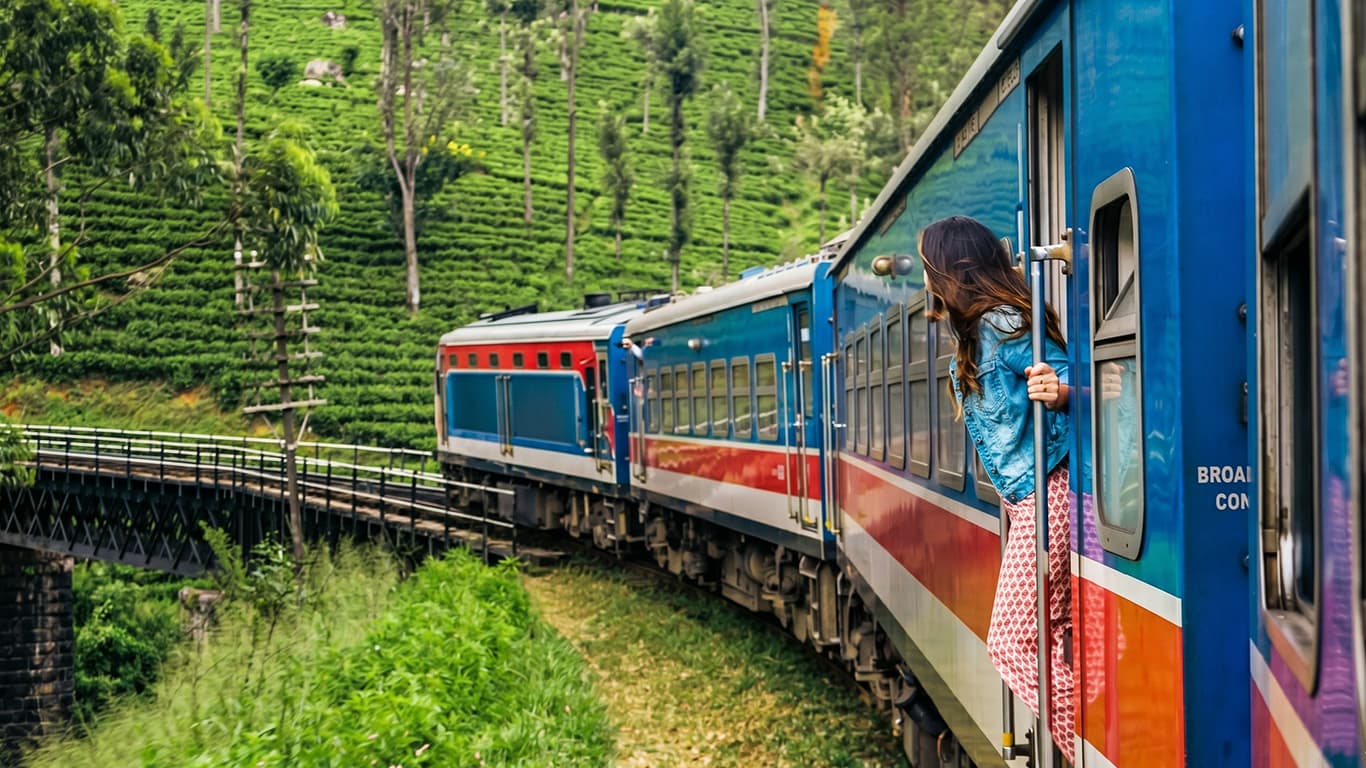 Scenic Sri Lanka tour featuring Kandy, Nuwara Eliya tea plantations, and Colombo city skyline