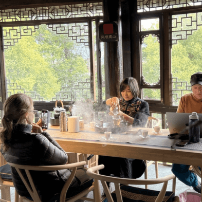 Private tea tasting hosted by a local tea master featuring premium Pu'er tea in Lijiang
