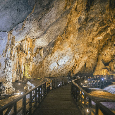 Guided cave expedition through the world's largest caves at Phong Nha-Kẻ Bàng National Park Vietnam