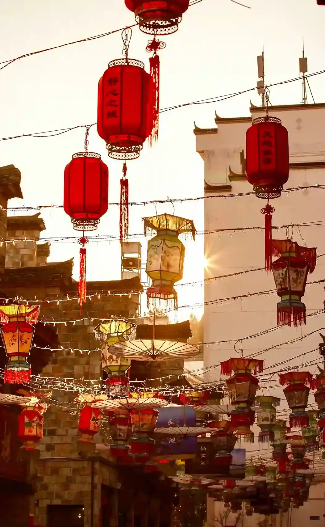 Scenic view of Chinese landscape with mountains and rivers, representing top travel experiences in China itineraries